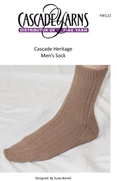 Cascade FW122 - Men's Socks in Heritage (downloadable PDF)