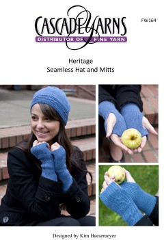 Cascade FW164 - Seamless Hat & Mitts in Heritage (downloadable PDF)