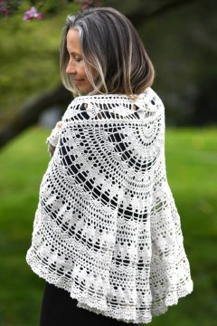 Cascade FW295 - Gina Shawl by Kristen Stoltzfus-Clay in Heritage (downloadable PDF)