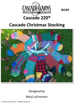 Cascade W104 - Christmas Stocking in 220 (downloadable PDF)