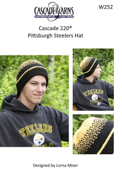 Cascade W252 - Pittsburgh Steelers Hat in 220 (downloadable PDF)