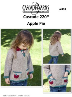 Cascade W424 - Apple Pie Sweater in 220 (downloadable PDF)