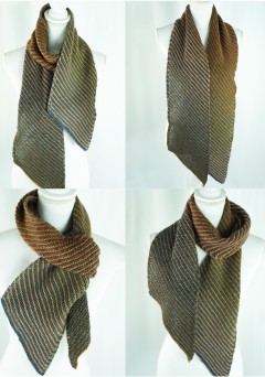 Cascade W790 - Inclination Stripes Scarf by Shannon Dunbabin in 220 Superwash (downloadable PDF)