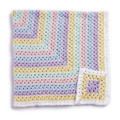 Caron - Baby Blanket Squared in Simply Soft (downloadable PDF)