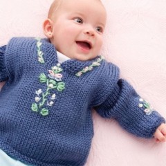 Caron - Baby Folkwear Caftan in Simply Soft (downloadable PDF)