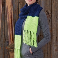Caron - Bold Stripes Scarf in Simply Soft (downloadable PDF)