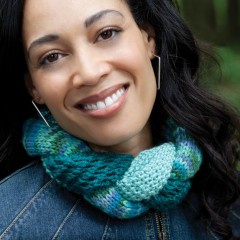 Caron - Braided Cowl in Simply Soft (downloadable PDF)