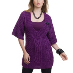 Caron - Cable Tunic in Simply Soft (downloadable PDF)