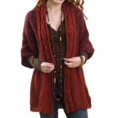 Caron - Cable Front Cardigan in Simply Soft (downloadable PDF)