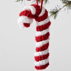 Caron - Candy Cane Ornament in Simply Soft (downloadable PDF)