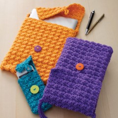 Caron - Cellphone or Tablet Cozy in Simply Soft (downloadable PDF)