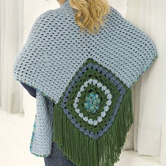 Caron - Center Square Shawl in Simply Soft and Simply Soft Paints (downloadable PDF)