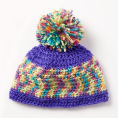 Caron - Chasing Rainbows Hat in Simply Soft and Simply Soft Paints (downloadable PDF)