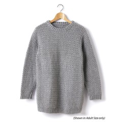 Caron - Child's Crochet Crew Neck Pullover in Simply Soft (downloadable PDF)