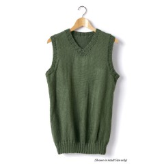 Caron - Child's Knit V-Neck Vest in Simply Soft (downloadable PDF)