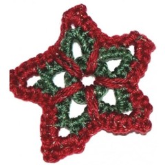 Caron - Christmas Star Ornament in Simply Soft (downloadable PDF)