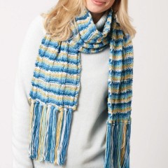 Caron - Colour Weave Scarf in Simply Soft Stripes (downloadable PDF)