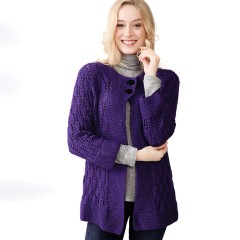 Caron - Comfy Knit Cardi in Simply Soft (downloadable PDF)