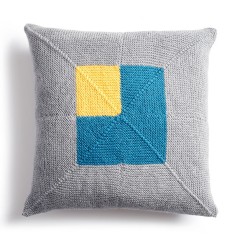 Caron - Crazy Corners Knit Pillow in Simply Soft (downloadable PDF)