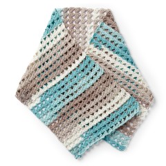 Caron - Crochet Shell Shawl in Cotton Cakes (downloadable PDF)