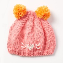 Caron - Cute as a Kitten Hat in Simply Soft (downloadable PDF)