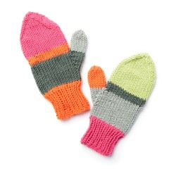 Caron - Find A Match Knit Mittens in Pantone (downloadable PDF)