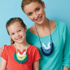 Caron - Finger Knitting Necklace in Simply Soft (downloadable PDF)