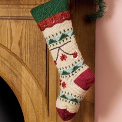 Caron - Folkways Christmas Stocking in Simply Soft (downloadable PDF)