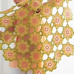 Caron - Garden Flowers Shawl in Simply Soft (downloadable PDF)