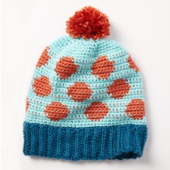 Caron - Going Dotty Hat in Simply Soft (downloadable PDF)