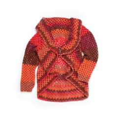 Caron - Granny Stripes Crochet Cardigan in Cakes (downloadable PDF)