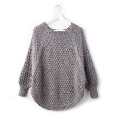 Caron - Great Curves Knit Poncho in Simply Soft Tweeds (downloadable PDF)
