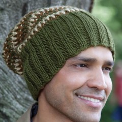 Caron - His Tri-Colour Hat in Simply Soft (downloadable PDF)