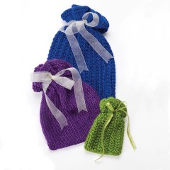 Caron - Knit Gift Bags in Simply Soft Party (downloadable PDF)