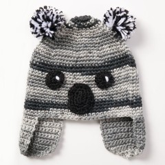 Caron - Koala Hat in Simply Soft and Simply Soft Ombres (downloadable PDF)