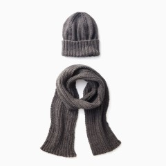 Caron - Men's Basic Hat and Scarf Set in Simply Soft (downloadable PDF)