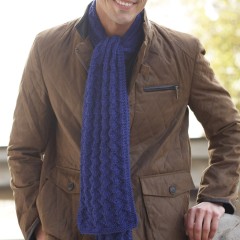 Caron - Men's Interchangeable Scarves in Simply Soft, Paints, and Heathers (downloadable PDF)