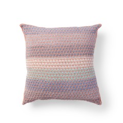 Caron - Mosaic Knit Grid Pillow in Cotton Cakes (downloadable PDF)