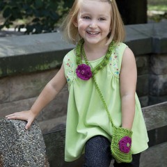 Caron - Necklace and Purse Set in Simply Soft Party (downloadable PDF)