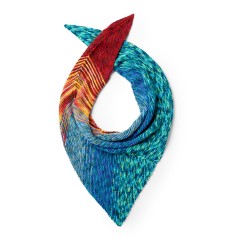 Caron - Ocean Sunset Knit Shawl in Simply Soft Paints (downloadable PDF)