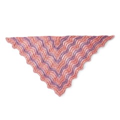 Caron - On Crest of Wave Crochet Shawl in Simply Soft Speckle (downloadable PDF)