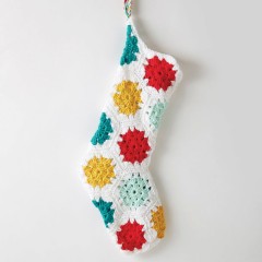 Caron - On The Dot Stocking in Simply Soft (downloadable PDF)