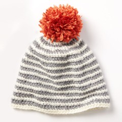 Caron - Striped Right Hat in Simply Soft (downloadable PDF)