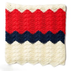Caron - Summer Ripple Crochet Blanket in Simply Soft (downloadable PDF)