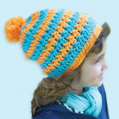 Caron - Textured Hat in Simply Soft (downloadable PDF)