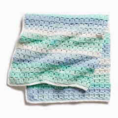 Caron - Tiles for Miles Crochet Baby Blanket in Baby Cakes (downloadable PDF)