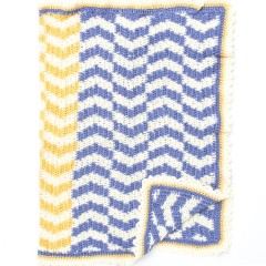 Caron - Which Way is Up Baby Blanket in Simply Soft (downloadable PDF)