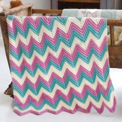 Caron - Zig-Zag Baby Blanket in Simply Soft (downloadable PDF)