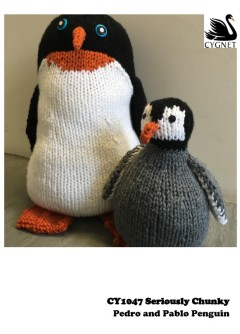 Cygnet 1047 - Pablo and Pedro Penguin in Seriously Chunky (downloadable PDF)