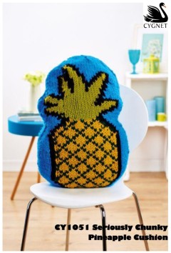 Cygnet 1051 - Pineapple Cushion in Seriously Chunky (downloadable PDF)